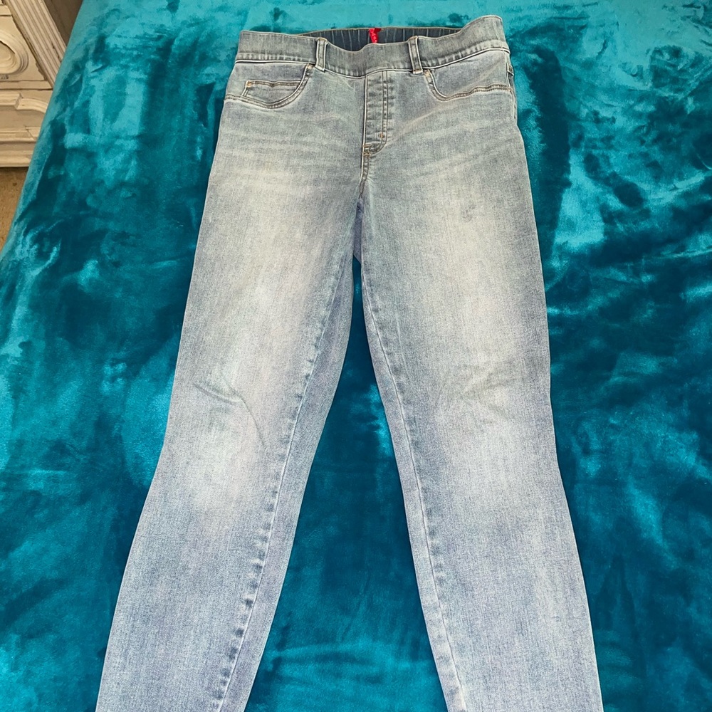 Spanx Tummy Control Denim Leggings Size Medium